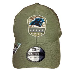 New Era Carolina Panthers 39thirty‎ 3930 NFL Flex Hat Medium-Large M L Cap NWT